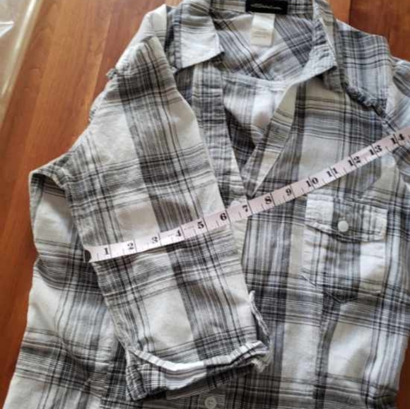 Seductions Plaid Blouse size Large - Picture 11 of 11